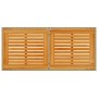 Mesa de jardín superficie de madera ratán PE beige 115x54x74 cm en Mesas de jardín | Comprar online en Foru.es