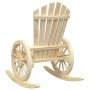Mecedora de jardín Adirondack madera maciza de abeto en Sillas de jardín | Comprar online en Foru.es