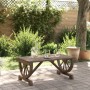 Mesa de centro de jardín madera maciza abeto 90x50x40 cm en Mesas de jardín | Comprar online en Foru.es