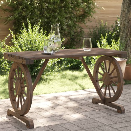 Mesa de jardín madera maciza abeto 115x55x65 cm en Mesas de jardín | Comprar online en Foru.es