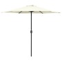 Sombrilla de jardín y palo de aluminio blanco arena 270x246 cm de vidaXL, Sombrillas - Ref: Foro24-47345, Precio: 58,48 €, De...