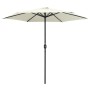 Sombrilla de jardín y palo de aluminio blanco arena 270x246 cm de vidaXL, Sombrillas - Ref: Foro24-47345, Precio: 58,48 €, De...