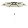 Sombrilla de jardín y palo de aluminio blanco arena 270x246 cm de vidaXL, Sombrillas - Ref: Foro24-47345, Precio: 58,48 €, De...