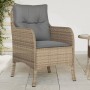 Sillones jardín con cojines 2 uds ratán sintético beige mezcla en Sillas de jardín | Comprar online en Foru.es
