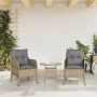 Sillones jardín con cojines 2 uds ratán sintético beige mezcla en Sillas de jardín | Comprar online en Foru.es