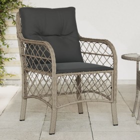 Sillones de jardín con cojines 2 uds ratán sintético gris en Sillas de jardín | Comprar online en Foru.es