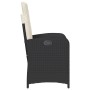 Sillones reclinable jardín cojines 2 uds ratán sintético negro en Sillas de jardín | Comprar online en Foru.es