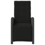 Sillón reclinable de jardín con reposapiés ratán PE negro en Sillas de jardín | Comprar online en Foru.es