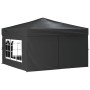 Carpa de fiesta plegable con paredes laterales antracita 3x3 m de vidaXL, Carpas y cenadores - Ref: Foro24-93523, Precio: 152...