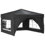 Carpa de fiesta plegable con paredes laterales antracita 3x3 m de vidaXL, Carpas y cenadores - Ref: Foro24-93523, Precio: 152...