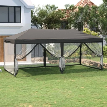 Carpa para fiestas plegable con paredes gris antracita 3x6 m de vidaXL, Carpas y cenadores - Ref: Foro24-93551, Precio: 214,8...