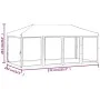 Carpa para fiestas plegable con paredes gris antracita 3x6 m de vidaXL, Carpas y cenadores - Ref: Foro24-93551, Precio: 214,8...