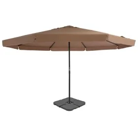 Garden umbrella with portable taupe base by vidaXL, Umbrellas - Ref: Foro24-276324, Price: 367,39 €, Discount: %