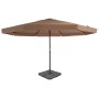 Sombrilla de jardín con base portátil gris topo de vidaXL, Sombrillas - Ref: Foro24-276324, Precio: 324,79 €, Descuento: %