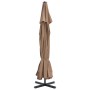 Sombrilla de jardín con base portátil gris topo de vidaXL, Sombrillas - Ref: Foro24-276324, Precio: 324,79 €, Descuento: %