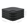 Sombrilla de jardín con base portátil gris topo de vidaXL, Sombrillas - Ref: Foro24-276324, Precio: 324,79 €, Descuento: %