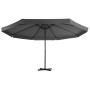 Sombrilla de jardín con base portátil gris antracita de vidaXL, Sombrillas - Ref: Foro24-276323, Precio: 337,40 €, Descuento: %