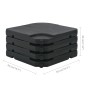 Sombrilla de jardín con base portátil gris antracita de vidaXL, Sombrillas - Ref: Foro24-276323, Precio: 337,40 €, Descuento: %
