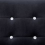 Sofá 2 plazas con reposabrazos cromado y terciopelo negro de vidaXL, Sofás - Ref: Foro24-282163, Precio: 184,34 €, Descuento: %