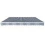 Toldo plegable de operación manual 400 cm azul y blanco de vidaXL, Toldos - Ref: Foro24-275570, Precio: 530,32 €, Descuento: %
