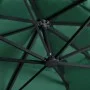Sombrilla voladiza luces LED y poste aluminio verde 400x300 cm de vidaXL, Sombrillas - Ref: Foro24-47005, Precio: 292,14 €, D...