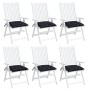 Cojines para silla 6 uds tela a cuadros negro 40x40x7 cm de vidaXL, Cojines para sillas y sofás - Ref: Foro24-361491, Precio:...