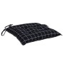 Cojines para silla 6 uds tela a cuadros negro 40x40x7 cm de vidaXL, Cojines para sillas y sofás - Ref: Foro24-361491, Precio:...