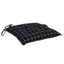 Cojines para silla 6 uds tela a cuadros negro 40x40x7 cm de vidaXL, Cojines para sillas y sofás - Ref: Foro24-361491, Precio:...