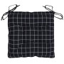 Cojines para silla 6 uds tela a cuadros negro 40x40x7 cm de vidaXL, Cojines para sillas y sofás - Ref: Foro24-361491, Precio:...