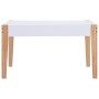 Mesa y sillas infantiles 3 pzas con pizarra negro y blanco de vidaXL, muebles para bebés y niños pequeños - Ref: Foro24-28618...