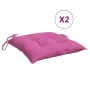 Cojines para silla 6 unidades tela rosa 40x40x7 cm de vidaXL, Cojines para sillas y sofás - Ref: Foro24-361503, Precio: 54,95...