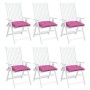 Cojines para silla 6 unidades tela rosa 40x40x7 cm de vidaXL, Cojines para sillas y sofás - Ref: Foro24-361503, Precio: 58,44...
