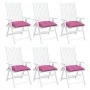 Cojines para silla 6 unidades tela rosa 40x40x7 cm de vidaXL, Cojines para sillas y sofás - Ref: Foro24-361503, Precio: 54,95...