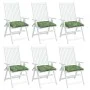 Cojines para silla 6 uds tela estampado de hojas 40x40x7 cm de vidaXL, Cojines para sillas y sofás - Ref: Foro24-361500, Prec...