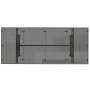 Mesa de jardín superficie de vidrio ratán PE gris 190x80x74 cm en Mesas de jardín | Comprar online en Foru.es