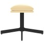 Reposapiés de terciopelo blanco crema 60x60x36 cm de vidaXL, Otomanas - Ref: Foro24-341635, Precio: 31,82 €, Descuento: %