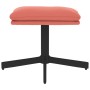 Reposapiés de terciopelo rosa 60x60x36 cm de vidaXL, Otomanas - Ref: Foro24-341630, Precio: 31,58 €, Descuento: %