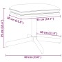 Reposapiés de terciopelo rosa 60x60x36 cm de vidaXL, Otomanas - Ref: Foro24-341630, Precio: 31,58 €, Descuento: %