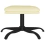 Reposapiés de cuero sintético color crema 60x60x36 cm de vidaXL, Otomanas - Ref: Foro24-341590, Precio: 36,88 €, Descuento: %