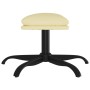 Reposapiés de cuero sintético color crema 60x60x36 cm de vidaXL, Otomanas - Ref: Foro24-341590, Precio: 32,78 €, Descuento: %
