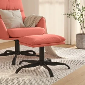Reposapiés de terciopelo rosa 60x60x36 cm de vidaXL, Otomanas - Ref: Foro24-341582, Precio: 35,73 €, Descuento: %
