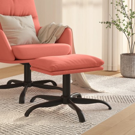 Reposapiés de terciopelo rosa 60x60x36 cm de vidaXL, Otomanas - Ref: Foro24-341582, Precio: 36,20 €, Descuento: %
