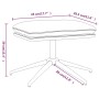 Reposapiés tela de microfibra marrón 60x60x35 cm de vidaXL, Otomanas - Ref: Foro24-341558, Precio: 44,84 €, Descuento: %