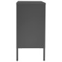 Aparador de acero y vidrio templado antracita 75x35x70 cm de vidaXL, Aparadores - Ref: Foro24-336075, Precio: 168,64 €, Descu...