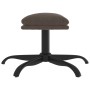 Reposapiés tela de microfibra gris oscuro 60x60x36 cm de vidaXL, Otomanas - Ref: Foro24-341623, Precio: 32,71 €, Descuento: %