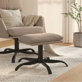 Reposapiés tela de microfibra gris claro 60x60x36 cm de vidaXL, Otomanas - Ref: Foro24-341622, Precio: 39,72 €, Descuento: %