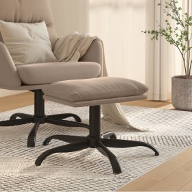 Reposapiés tela de microfibra gris claro 60x60x36 cm de vidaXL, Otomanas - Ref: Foro24-341622, Precio: 32,59 €, Descuento: %
