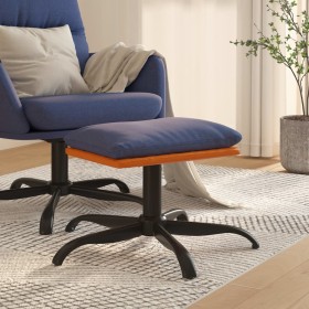 Reposapiés de tela y cuero sintético azul 60x60x36 cm de vidaXL, Otomanas - Ref: Foro24-341611, Precio: 31,69 €, Descuento: %