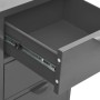 Aparador de acero y vidrio templado antracita 75x35x70 cm de vidaXL, Aparadores - Ref: Foro24-336075, Precio: 168,64 €, Descu...