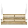 Banco columpio madera de pino impregnada 155x65x60 cm de vidaXL, Balancines de jardín - Ref: Foro24-316065, Precio: 165,61 €,...